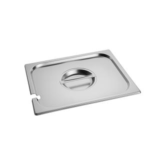 Couvercle Gastronorm - 1/2 GN - 32,5 x 26,5 CM - Inox - Avec Découpe Cuillère - Caterchef - 953125 E953125 €10.10 Couvercles GN évidement pour cuillère