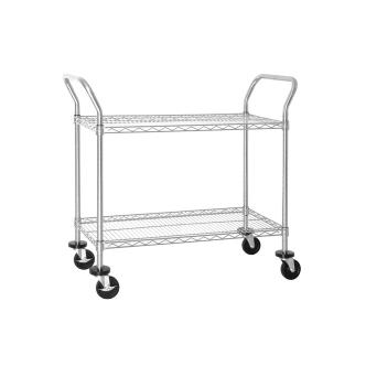 Chariot de service - Rouge - H 96 x 45,7 x 91 CM - Acier - Vogue - CC430 CC430 €153.99 Chariots de service