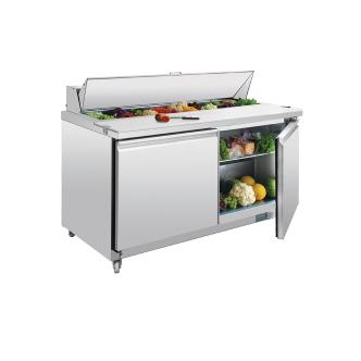 Saladette - 527 Litre - 2 portes - H 109,7 x 155,5 x 76 CM - 230 V - Inox - Polaire - GD883 GD883 €1,649.00 Saladette