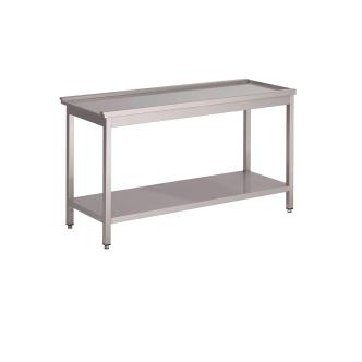 Table de vidange lave-vaisselle traversante - H 85 x 60 x 59 CM - Inox - Gastro M - GL898 GL898 €659.95 Overige