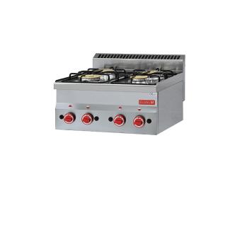 Cuisinière à gaz - Ligne 600 - 4 feux - H 28 x 60 x 60 CM - Inox - Gastro M - GL901 GL901 €934.00 Cuisinières à gaz sans four