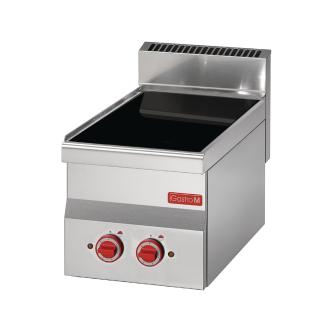 Cuisinière - Ligne 600 - 2 feux - Céramique - H 28 x 30 x 60 CM - 400 V - Inox - Gastro M - GN019 GN019 €1,279.00 Plaque de cuisson en céramique