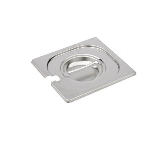 Couvercle bac gastronorme - Encoche cuillère - 1/6 GN - 17,6 x 16,2 CM - Inox - Gastro M - DR493 DR493 €7.29 Couvercle GN inox