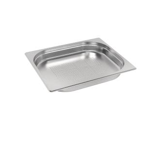 Gastronormbak - Geperforeerd - GN1/2 GN - 2.5 Liter - H 26.5 x 32.5 x 4 CM - RVS - Vogue - E698 E698 €11.00 Bacs gn perforés