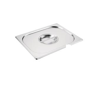 Couvercle bac gastronorme - Empreinte cuillère - 1/2 GN - H 3 x 32,5 x 26,5 CM - Inox - Vogue - CB171 CB171 €8.79 Couvercles GN évidement pour cuillère