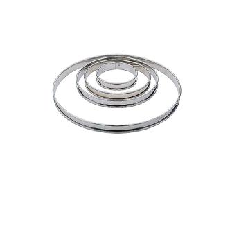 Cercle à gâteau - Ø 16 x H 1,8 CM - acier inoxydable - E645 E645 €6.59 Fendeur de tarte / Rings