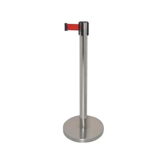 Poteau barrière - Inox/Rouge - H 96,5 x Ø34,5 CM - Inox - Bolero - GC605 GC605 €64.95 Cordes et perches décoratives