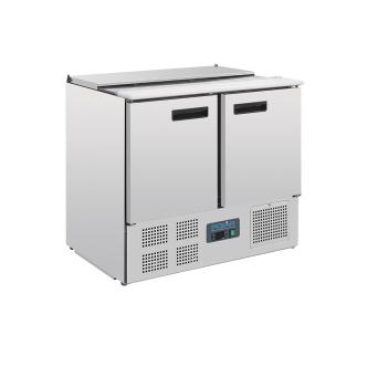 Saladette - 240 Litre - 2 portes - H 88,5 x 90 x 70 CM - 230 V - Polar - G606 G606 €749.00 Saladette
