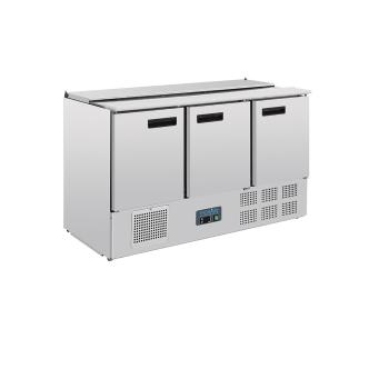 Saladette - 368 Litre - 3 portes - H 88,5 x 137 x 70 CM - 230 V - Polar - G607 G607 €949.00 Saladette