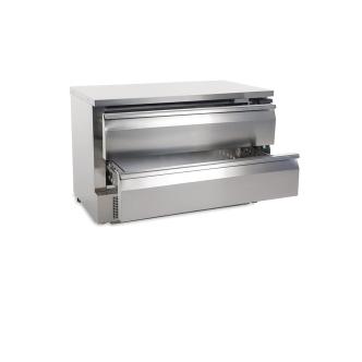 Etabli congélateur - 6 x 1/1 GN - 265 Litre - 2 tiroirs - H 87 x 123 x 70 CM - 230 V - Polar - DA997 DA997 €2,399.00 Bancs de congélation
