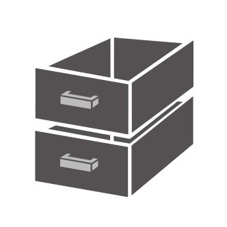 Bloc tiroir 1/2 - Monobloc fermeture amortie - Combisteel - 7489.0522 7489.0522 €388.80 Overige