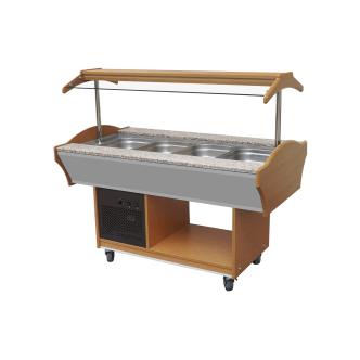 Buffet Réfrigéré - 4 x 1/1 GN - H 85/135 x 155 x 90 CM - Poignée combi - 7077.0010 7077.0010 €1,756.80 Buffets îlots