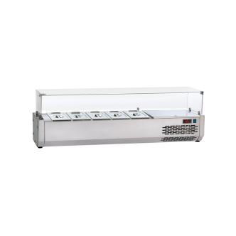 Vitrine réfrigérée dessus verre - 160 CM - Tecnodom - VR3160VD VR3160VD €949.00 Vitrine avec verre