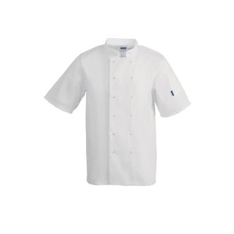 Veste de Chef - Unisexe - Blanc - Polyester/Coton - Vêtements de Chefs Blancs - A211 A211 €0.00 Vestes de cuisinier