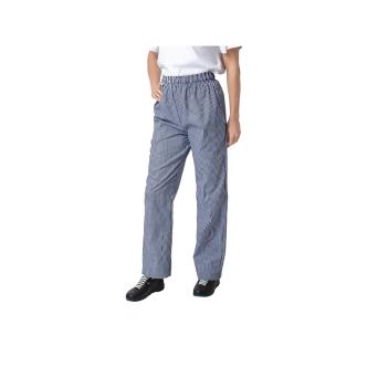 Pantalon - Unisexe - Bleu/Blanc - Polyester/Coton - Vêtements de Chef Blancs - B311 B311 €0.00 Pantalons