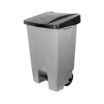 Poubelle à pédale - H 73,5 x 49 x 41,5 CM - 4,81 KG - Gris - 80 Litres - Denox - 600061 E600061 €51.00 Poubelles