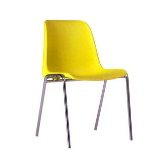 Chaise de cantine - Easy - Jaune - Empilable - G-Line HW-01011 €30.95 Chaises en plastique