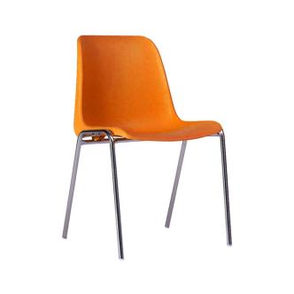 Chaise de cantine - Easy - Orange - Empilable - G-Line HW-01004 €30.95 Chaises en plastique