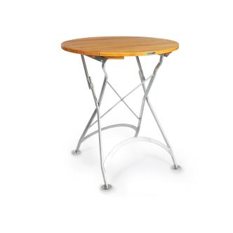 Table de terrasse / Ø70 CM - Teck - Fonte - G-Line HW-03222 €139.95 Table de terrasse