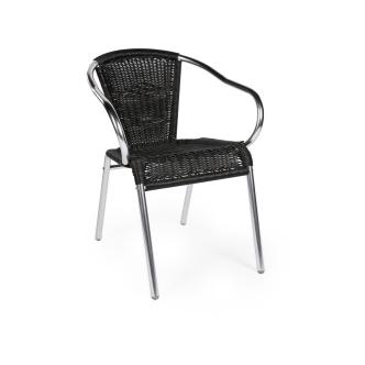 Chaise de patio - Classique - Noir - Aluminium - G-Line HW-00060 €42.95 Chaises de terrasse