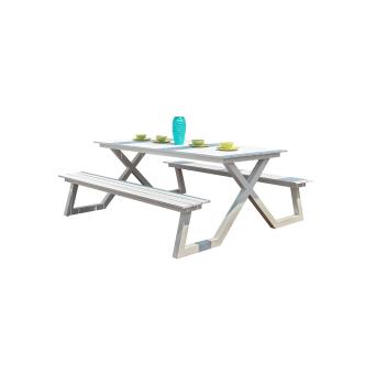 Table de pique-nique - Blanc - Aluminium - G-Line HW-44384 €499.00 Table de terrasse