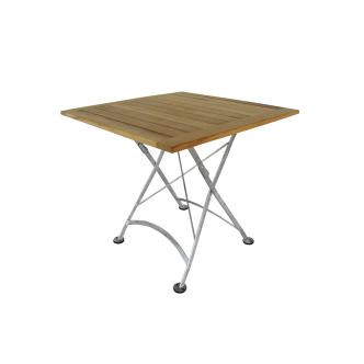 Table de terrasse - 70 x 70 CM - Teck - Fonte - G-Line HW-03224 €159.95 Table de terrasse