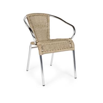Chaise de patio - Classique - Gris clair - Aluminium - G-Line HW-31197 €42.95 Chaises de terrasse