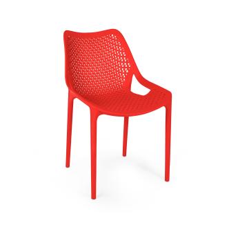 Chaise de terrasse - Eva - Rouge - Plastique - G-Line HW-61239 €39.95 Chaises de terrasse