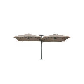 Parasol de restauration - 4 parties - Incl. Housse de protection - 4 fois 250 x 250 CM - Taupe - G-Line HW-60382 €1,099.00 Parasol