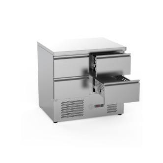 Table frigorifique - 4 tiroirs - H 88 x 90 x 70 CM - 240 Litre - Inox - G-Line 26275 €899.00 Tables réfrigérée 
