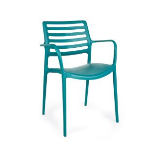 Chaise de terrasse - Louise - Pétrole - Plastique - G-Line 45145 €39.95 Chaises de terrasse
