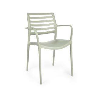 Chaise de patio - Louise - Gris Ciment - Plastique - G-Line 50305 €39.95 Chaises de terrasse