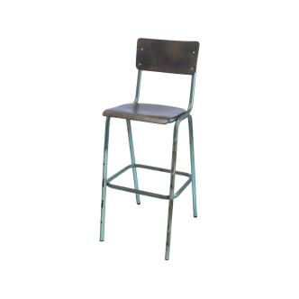 Tabouret de bar - Old School - Vintage Vert - Bois - G-Line 76578 €94.95 Tabourets de bar