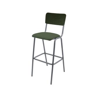 Tabouret de Bar - Old School - Métal Vintage - Velours Vert Foncé - G-Line 76583 €99.95 Tabourets de bar