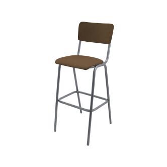 Tabouret de Bar - Old School - Métal Vintage - Velours Marron - G-Line 76587 €99.95 Tabourets de bar