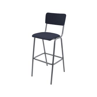 Tabouret de Bar - Old School - Métal Vintage - Velours Bleu Foncé - G-Line 76589 €89.95 Tabourets de bar