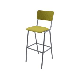Tabouret de Bar - Old School - Métal Vintage - Velours Vert Mousse - G-Line 76590 €99.95 Tabourets de bar
