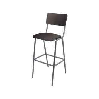 Tabouret de Bar - Old School - Métal Vintage - Velours Noir - G-Line 76592 €89.95 Tabourets de bar