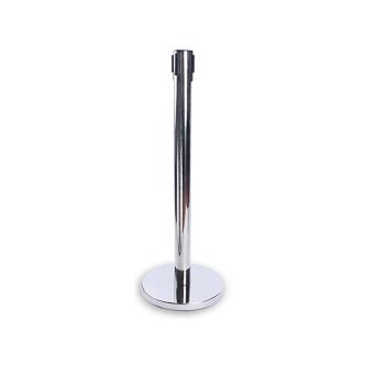 Poteau de barrière avec tirette - inox / noir - G-Line 76364 €47.95 Cordes et perches décoratives