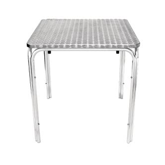 Table de terrasse - 70 x 70 CM - Bistro - Chrome - Empilable - Aluminium - G-Line HW-75021 €61.95 Table de terrasse