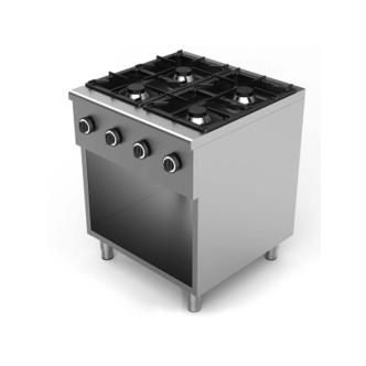 Cuisinière à gaz - G-Line-line - 4 feux - H 85 x 70 x 70 CM - Base ouverte - G-Line 81083 €945.00 Cuisinières à gaz sans four