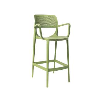 Tabouret de bar de terrasse - Castello - Vert - Plastique - G-Line 84723 €74.95 Tabourets de terrasse