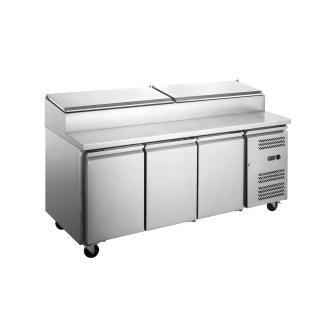 Table frigorifique - 3 portes - Conception fixe -10 x 1/3 GN - Inox - G-Line 81182 €1,499.00 Saladette