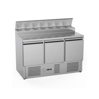 Saladette - 3 portes - H 97 x 136,5 x 70 CM - 368 Litre - Inox - G-Line 26282 €999.00 Saladette