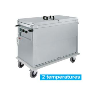 Bain-marie - Electrique - Sur chariot - 2 x 1/1 GN - Diamant - CTBM/2C-TD CTBM/2C-TD €3,256.00 Sur chariot