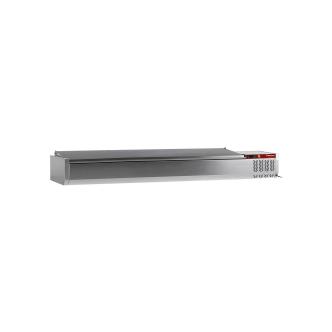 Vitrine Réfrigérée Design - 200 CM - 9 x 1/3 GN - Inox - Diamant - SY200/CC-R6 SY200/CC-R6 €930.00 Vitrine avec couvercle en acier inoxydable