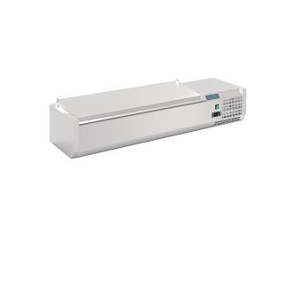 Vitrine réfrigérée - 5 x GN 1/4 - H 27,4 x 120 x 33,5 CM - 230 V - Polar - FA854 FA854 €509.00 Vitrine avec couvercle en acier inoxydable