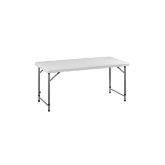 Table pliable - 122 x 61 x H 74 CM - Blanc / Gris - G-Line HW-130115 €44.95 Tables pliantes