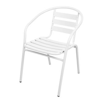 Chaise de patio - Granada - Blanc - Aluminium - G-Line HW-44521 €22.95 Chaises de terrasse