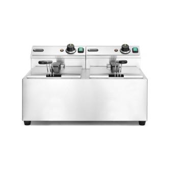 Friteuse Mastercook - 2 x 8 L - Inox 180 - H 34,5 X 45,5 X 60,5 CM - Hendi - 207307 207307 €390.58 Friteuses 230 volts